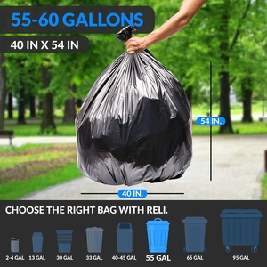 OEM/ODM Customized Environmental Protection Recyclable Waterproof Trash Bag on Roll PE Recycled Contractor Rubbish Garbage Ba - Product Image 2