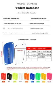 Espinilleras de Fútbol Ultraligeras y Transpirables con Logotipo Personalizado, Regalo Personalizado para Aficionados al Fútbol, Protección para Partidos de Élite - Product Image 4