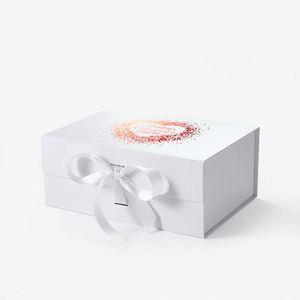 Caja de Regalo Personalizada con Estampado en Relieve Rojo para el Día de la Madre, Cumpleaños, Aniversario, Día de San Valentín, con Cinta - Product Image 5