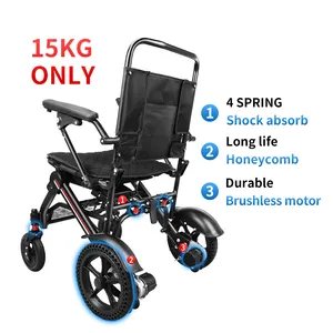 전기 접히는 강력한 휠체어 장애인을 위한 휴대용 경량 전기 휠체어