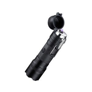 Encendedor de Linterna Multifuncional para Exteriores, Sellado, Impermeable, Recargable por USB, Doble Arco, Haz de Luz Alta, Resistente al Viento, Metálico - Product Image 2