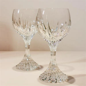 Copa de Vino Vintage 300ml Cáliz de Cristal Transparente Cristalería con Tallo Única Vasos de Lujo para Bodas y Fiestas - Product Image 2
