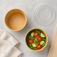 Bols en papier kraft pour la vente à emporter, vente en gros, jetables, biodégradables, compostables, bols alimentaires pour la restauration, la vente au détail