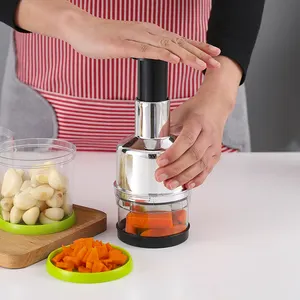 Manual Food Chopper, Hand Chopper Dicer, Easy Manual Slap Press