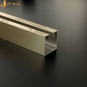 LL420 Modern Stainless Steel U-Shaped Groove Decorative Edging Strip 304 Waterproof Background Wall <b>Ceiling</b> Black Apartment - Product Image 5