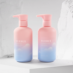 Yuerui Rỗng Gradient Màu 300Ml 500Ml Kem Dưỡng Da Chai Bao Bì Tùy Chỉnh Màn Hình In Ấn Logo Dầu Gội Tóc Điều Hòa Chai - Product Image 2