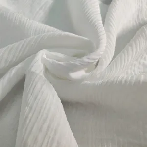 Wholesale China white color 80% viscose 20% silk Crepe Ggt fabric for printing and dyeing