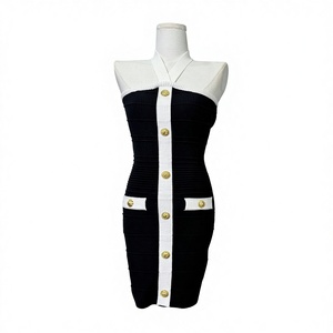 Vestido de Punto sin Mangas con Cuello Halter, Transpirable, Informal, para Mujer, para Uso Diario - Product Image 2