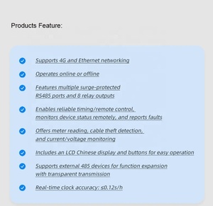Tập trung điều khiển thông minh ánh sáng đường phố 4G <span class=keywords><strong>Ethernet</strong></span> ngoài trời từ xa đám mây điều khiển trung tâm điều khiển ánh sáng công nghiệp - Product Image 3