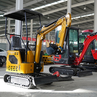 Mini-excavatrice compacte 1,2 tonne avec marteau, certifiée CE/EPA/Euro 5, livraison gratuite, vente en gros Chine, prix compétitifs