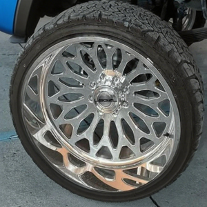 Ruedas LSGZL de Alto Brillo, Súper Ruedas Individuales, Tamaño 24, Ancho <span class=keywords><strong>14</strong></span>, Patrón de Pernos 8x180, Diámetro Central 124.1 para Silverado 2500HD 2016 - Product Image 4