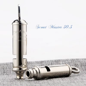 Высококачественная подвесная веревка из нержавеющей стали, металлический спасательный свисток, безъядерный рефери, тренировочный свисток для выживания - Product Image 4