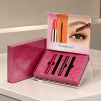 Boîte cosmétique rigide magnétique personnalisée avec gaufrage et doublure en éponge pour mascara, rouge à lèvres, parfum, huile essentielle, emballage personnalisé avec logo