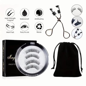 Marque privée Faux <span class=keywords><strong>Cils</strong></span> 3d Vegan Eye Lashes Vendeur Fluffy Faux Vison Faux Faux Bande Complète <span class=keywords><strong>Cils</strong></span> Magnétiques Naturels - Product Image 4