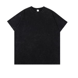 T-shirt à manches courtes pour homme, col rond, style jeune, imprimé, design vierge, tissu en polyester/coton tissé, poids 300 grammes - Product Image 1