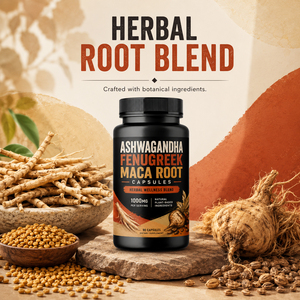 Cápsulas de Fenogreco, Ashwagandha y Maca de Nuevo Estilo para el Apoyo a la Menopausia, el Sistema Inmunitario y el Sueño en Adultos - Product Image 2