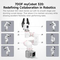 Charge Utile 1KG MyCobot 320 M5 Programmable Bureau Commercial Bras Robotique Collaboratif pour ROS et Python Programmation