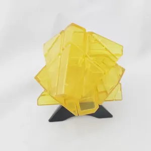 Fantasma Irregular negro amarillo 4x4x4 Mini <span class=keywords><strong>cubo</strong></span> mágico rompecabezas torcido sesgado para niños adultos juguete educativo en caja para cumpleaños - Product Image 2