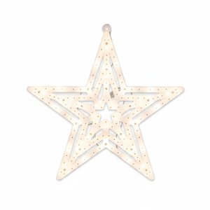 16 \ "blanco cálido LED pentagrama Decoración Luz 24 uds/cartón USB alimentación Interior Exterior plástico Metal para Navidad Día de San Valentín - Product Image 2