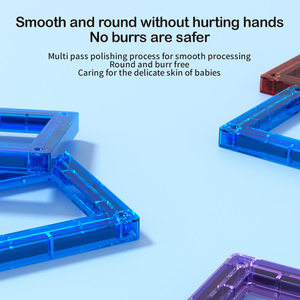 Bloques de Construcción Magnéticos de Plástico Estilo Matemático, Juego de Construcción de Azulejos Magnéticos para Niños, Desarrollo de la <span class=keywords><strong>Inteligencia</strong></span> - Product Image 5