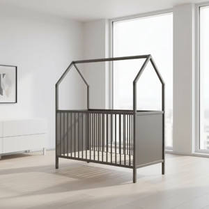 เตียงเด็กและเตียงเด็กเล็กไม้สนแท้ - ดีไซน์มินิมอลสำหรับใช้ในห้องนอน - Product Image 5