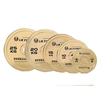 THYFIT ZZY-020 Disque de musculation en fer pour salle de sport avec insert en acier de 2 pouces, électroplaqué et calibré pour haltères de musculation