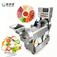 Hete verkoop energiebesparende dubbele kop multifunctionele groente snijder/snijmachine voor aardappel- en fruitverwerking horeca
