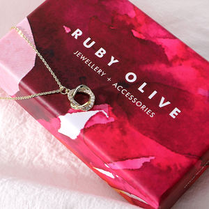 Cajas de Embalaje de Joyería de Lujo al por Mayor, Juego de Cajas Rígidas Personalizadas con Tapa y Base, Embalaje de Joyería con Laminación Mate y Logotipo en Relieve - Product Image 3