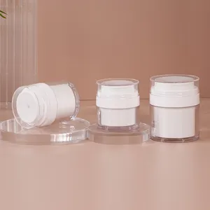 Frascos cosméticos transparentes esmerilados acrílicos de plástico PP PET personalizados con tapa para el cuerpo mantequilla exfoliante loción en polvo Crema para el cabello cuidado de la piel