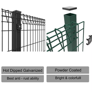 2025 nóng bán nhúng nóng mạ kẽm BRC 2.4m Chiều cao nhúng nóng mạ kẽm hàng rào an ninh và chống leo lên BRC dây lưới hàng rào - Product Image 3