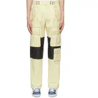 Pantaloni cargo multitasche kaki in nylon 100% con logo personalizzato OEM per uomo