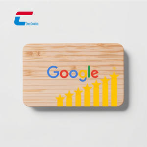 Tarjeta programable personalizada de madera NFC TAP Bamboo Nfc Instagram Facebook <span class=keywords><strong>Google</strong></span> Map Reviews Card - Product Image 2