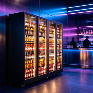 Refrigerador Exhibidor de Bebidas Multipuertas con Inversor, de Alta Gama y Elegante, para Uso Comercial, al Mejor Precio de Fábrica - Product Image 3