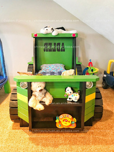 Cartoon <strong>Car</strong> <strong>Single</strong> <strong>Bed</strong> for Kids' Room Creative Personalized <strong>Bed</strong> for Boy Multi-functional Storage <strong>Bed</strong> for Boys' Bedroom - Product Image 2