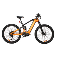 Vélo de montagne électrique en fibre de carbone 29 pouces, vélo de montagne électrique de haute qualité, moteur central Bafang 1000W, suspension intégrale, vélo électrique sport