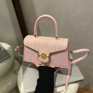 Bolso Bandolera de <span class=keywords><strong>Moda</strong></span> Francesa para Mujer, Estilo Vintage Otoñal, Chic, Casual, Pequeño, Cuadrado, Moderno, Simple, de Gran Capacidad, con Cubierta de Poliéster - Product Image 3