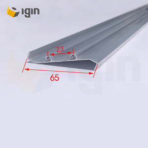 Perfiles de Aluminio IGIN 65 con Doble Gancho para Persianas Anchas de 1.0 mm, Color Café Arena, para Uso Industrial y Civil - Product Image 3