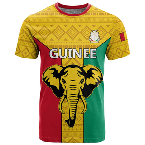 T-shirt personnalisé de football de Guinée 220 grammes Style d'impression décontracté Allez Syli Célébration de la fête de l'indépendance nationale - Product Image 4