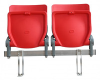 ACT ZS-QF01-L Chaises pliantes en plastique pour sports de plein air, sièges de stade en plastique injecté à assistance pneumatique, toutes saisons