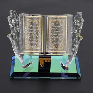 Pafu Home Desktop Decorations Islamic Building Handicrafts Souvenirs Car Decoration Muslim Crystal Collectible Figurines