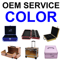 Boîte à outils en aluminium personnalisable avec mousse DIY personnalisable OEM/ODM avec poignée et roulettes