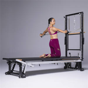 <span class=keywords><strong>Reformer</strong></span> Pilates Pro <span class=keywords><strong>Aluminium</strong></span> dengan Tower Infinity Bar, Rangka Vertikal, Half Track Pilates <span class=keywords><strong>Reformer</strong></span> Con Torre - Product Image 4