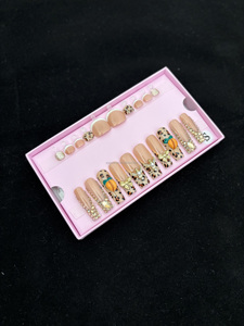 Luxury Handmade Acrylic Hand Paint <strong>Designer</strong> Finger <strong>Toe</strong> <strong>Nails</strong> Set Wholesale Matching Kit Customize Manicure Press on <strong>Nails</strong> - Product Image 2