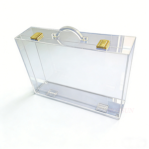 <span class=keywords><strong>Valigetta</strong></span> <span class=keywords><strong>Trasparente</strong></span> in Acrilico Personalizzata, Scatola Regalo in <span class=keywords><strong>Plastica</strong></span> <span class=keywords><strong>Trasparente</strong></span> - Product Image 1