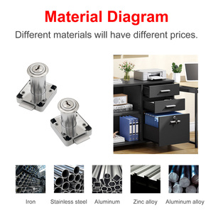 Khóa tủ sắt TK-138-22C, khóa tủ quần áo, khóa ngăn kéo bàn, khóa tủ đồ nội thất - Product Image 4