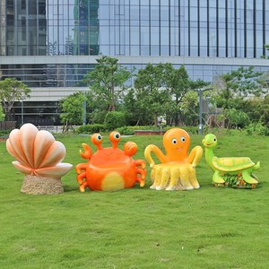 Asientos Infantiles de Fibra de Vidrio para Exteriores, Bancos de Resina con Forma de Animales de Dibujos Animados, Elefante, Jirafa, Dinosaurio, para Jardín de Infancia - Product Image 1