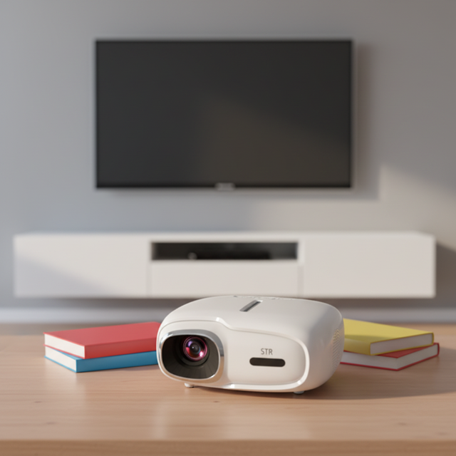 Android 12.0 Os 300 Ansi Lumen Auto Focus Smart Home Theater Hologram Portable Mini Projector Mobile Phone
