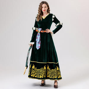 Alta calidad Brave Princess Merida disfraces de Halloween para adultos mujeres película Cosplay princesa vestido - Product Image 3