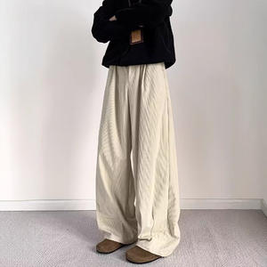 Melard Yamamoto Men Autumn Winter Trendy Brand Fleece <b>Lined</b> Thickened Draped Lazy Style Loose Casual Versatile Wide-Leg <b>Pants</b> - Product Image 2