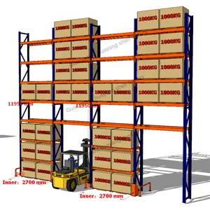 3000 4000 KG Duty Heavy Rack 3 Ton Cold Room Warehouse Storage Systems Pallet Racking Prices Trade